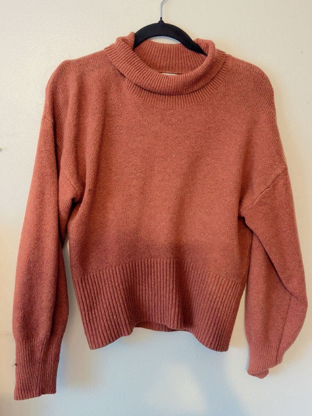 a new day Rust Cowl Neck Sweater